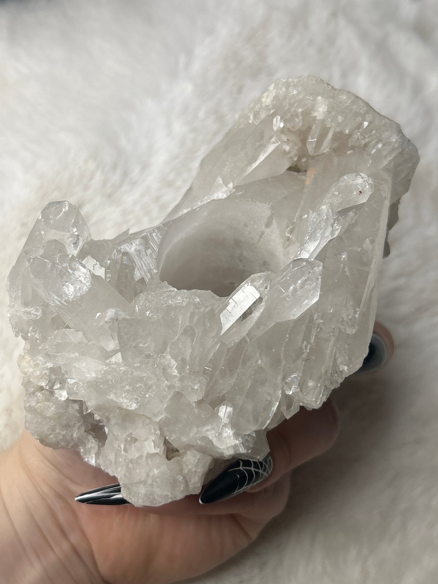 Brazil Quartz Candle Holder