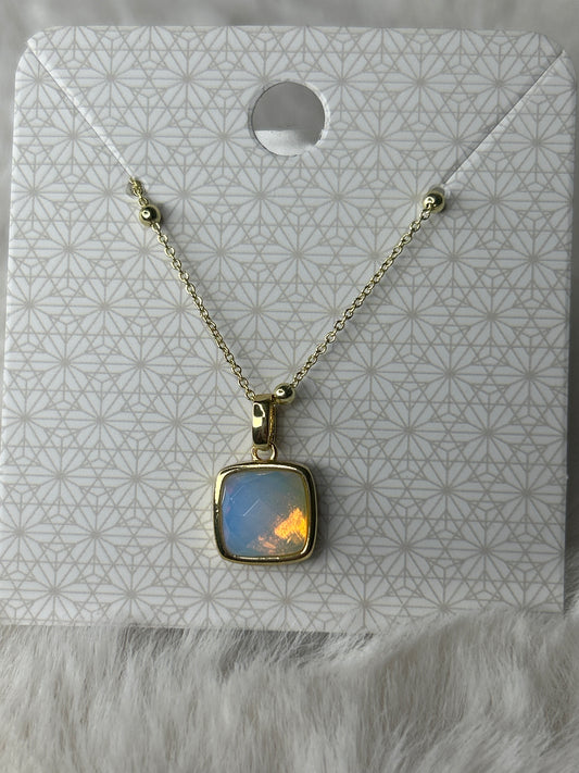 Faceted Opalite Necklace