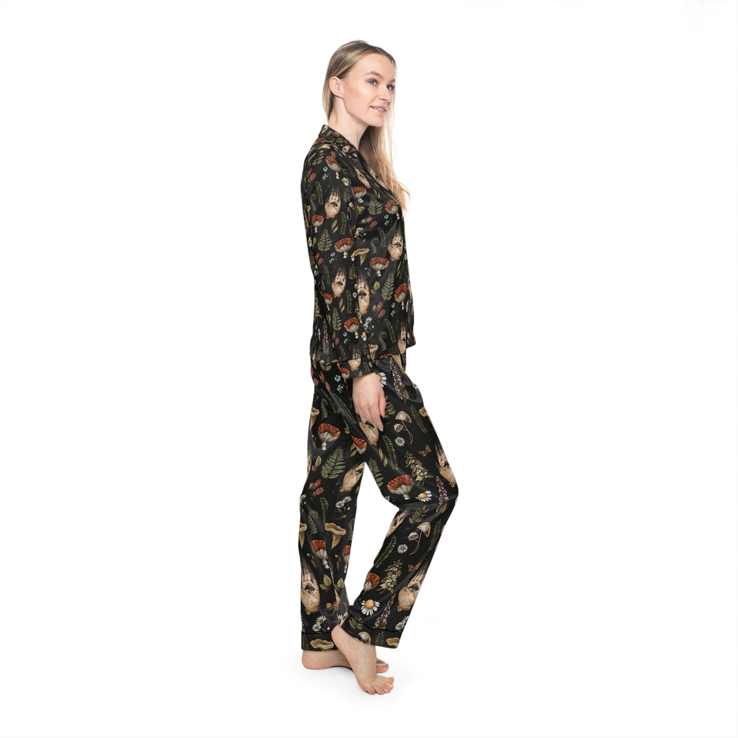 Witchy Women's Satin Pajamas (AOP)