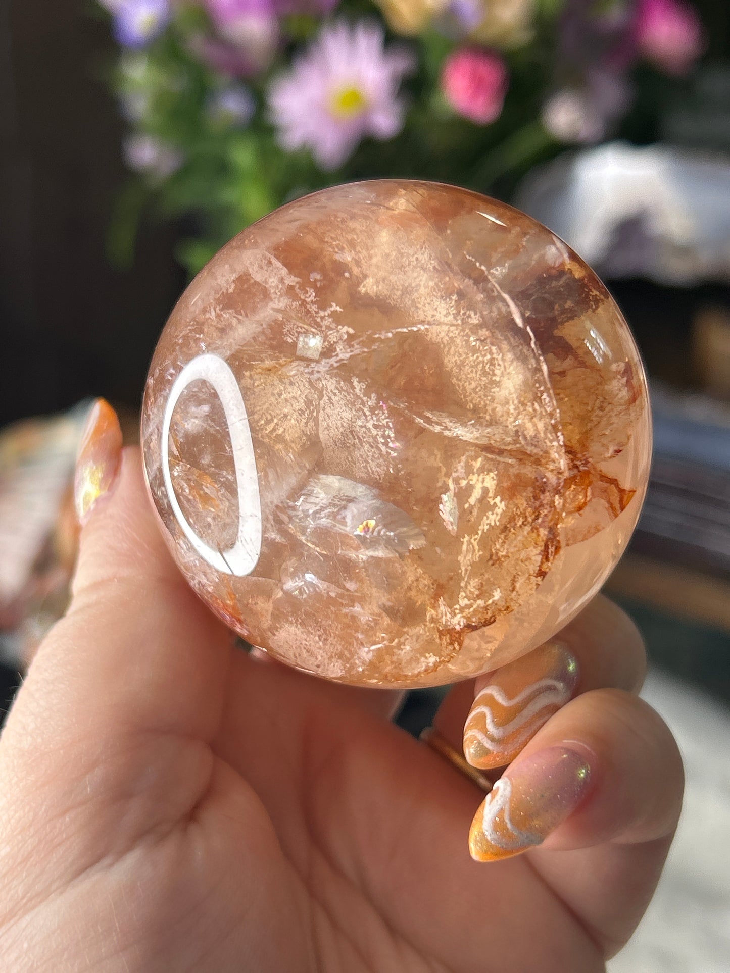 Fire Quartz Sphere