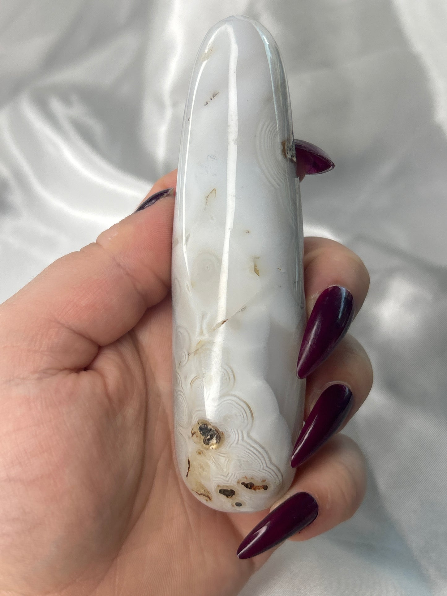 Flower Agate Wand