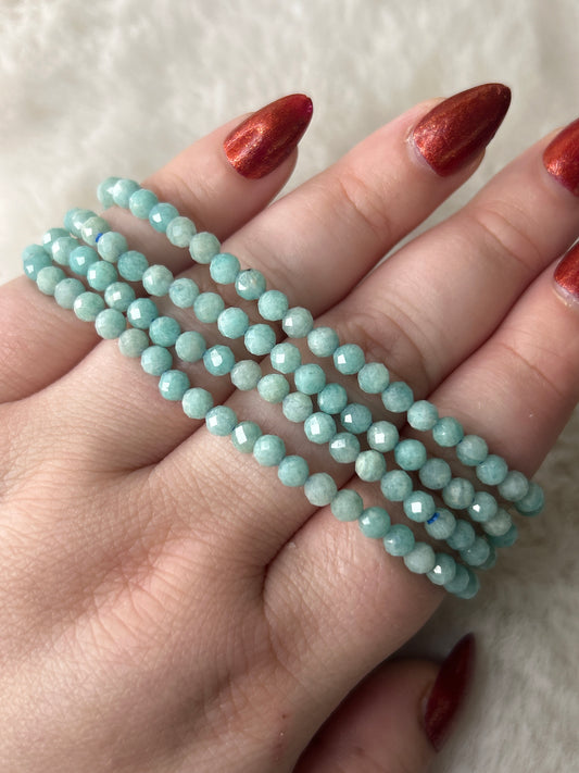 Faceted Amazonite Bracelet
