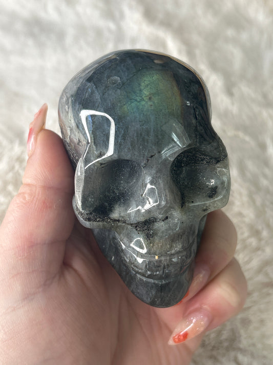 Labradorite Skull