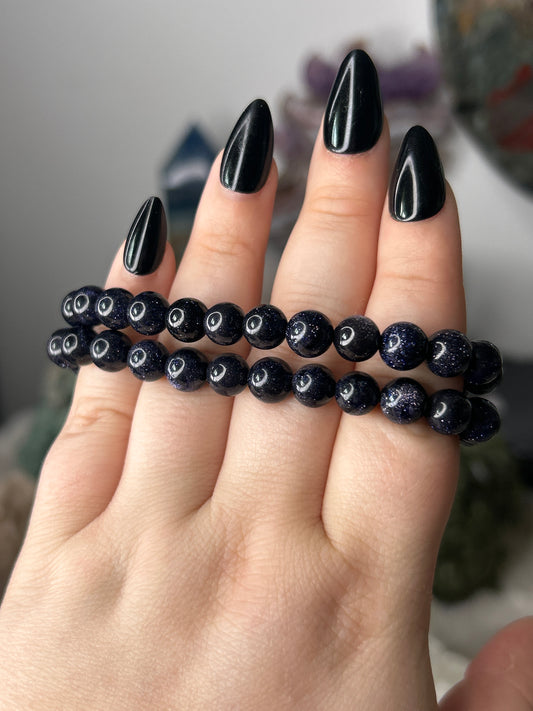 Blue Goldstone Bracelet