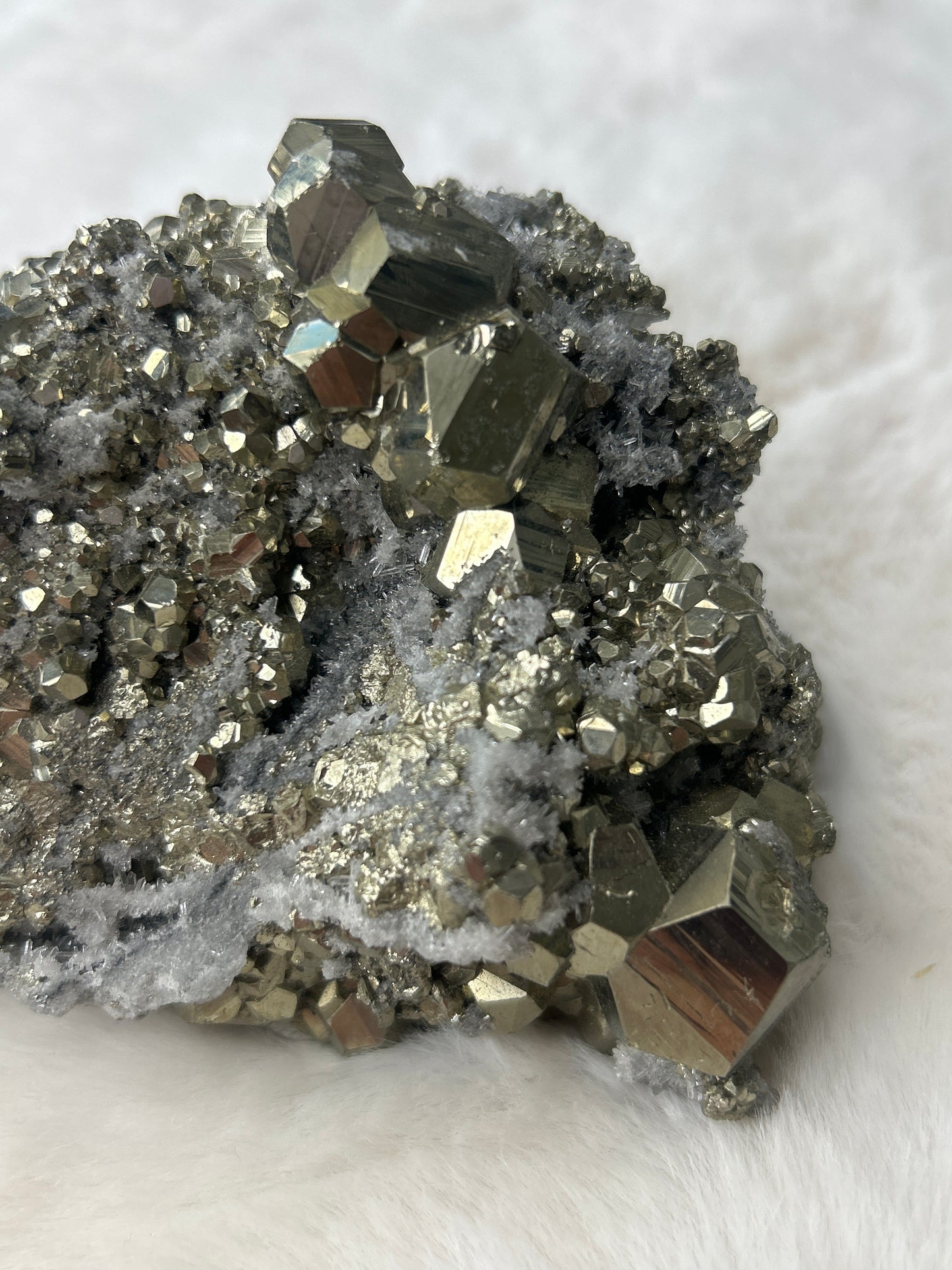 XL Pyrite & Quartz Cluster