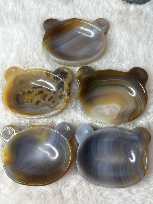 Agate Bear Bowl