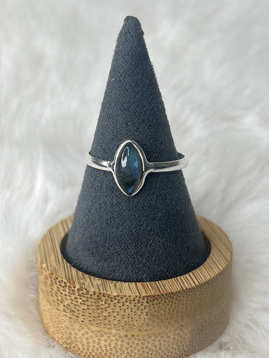 925 Sterling Silver Labradorite Ring