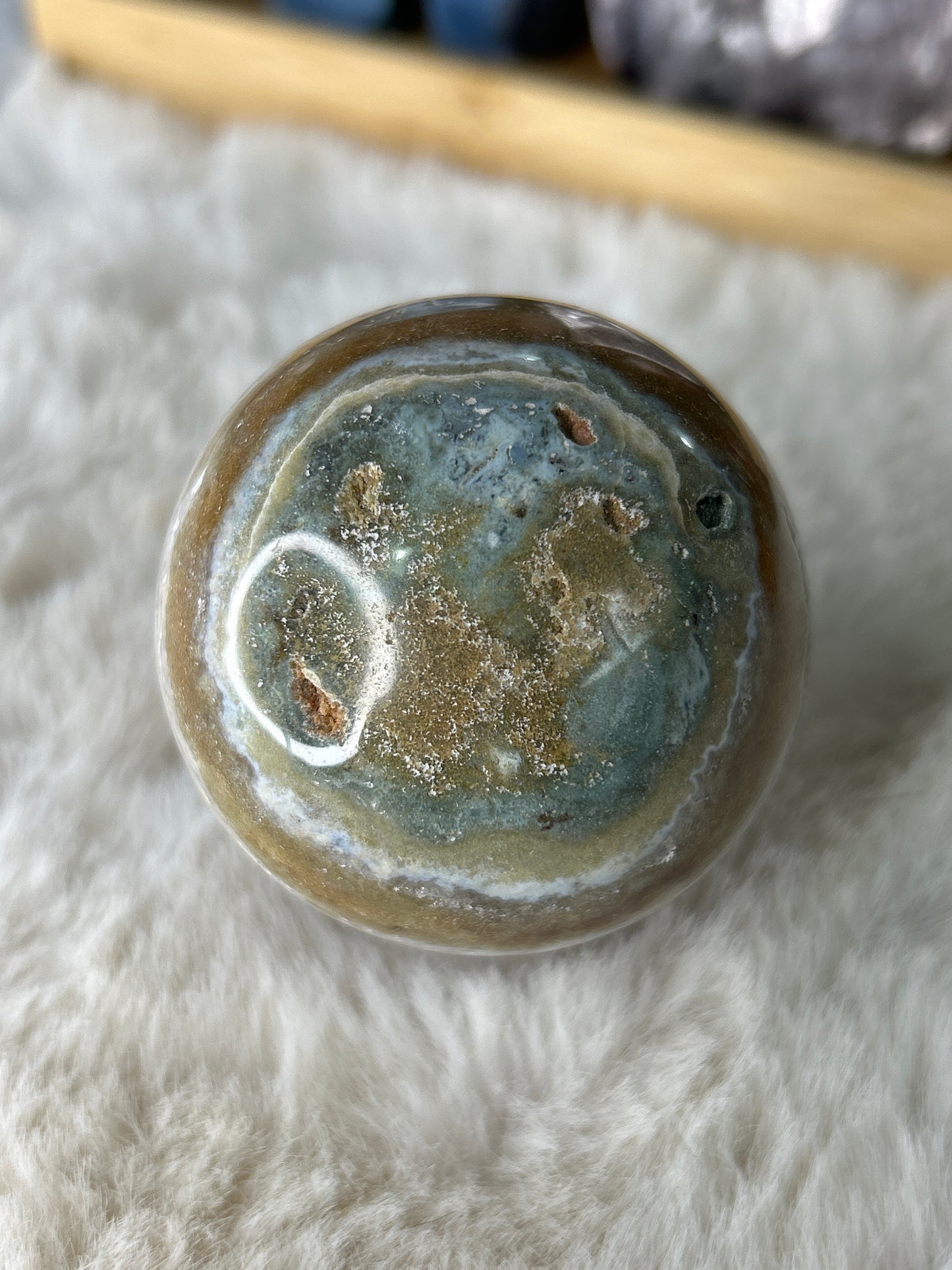 Pastel Ocean Jasper Sphere