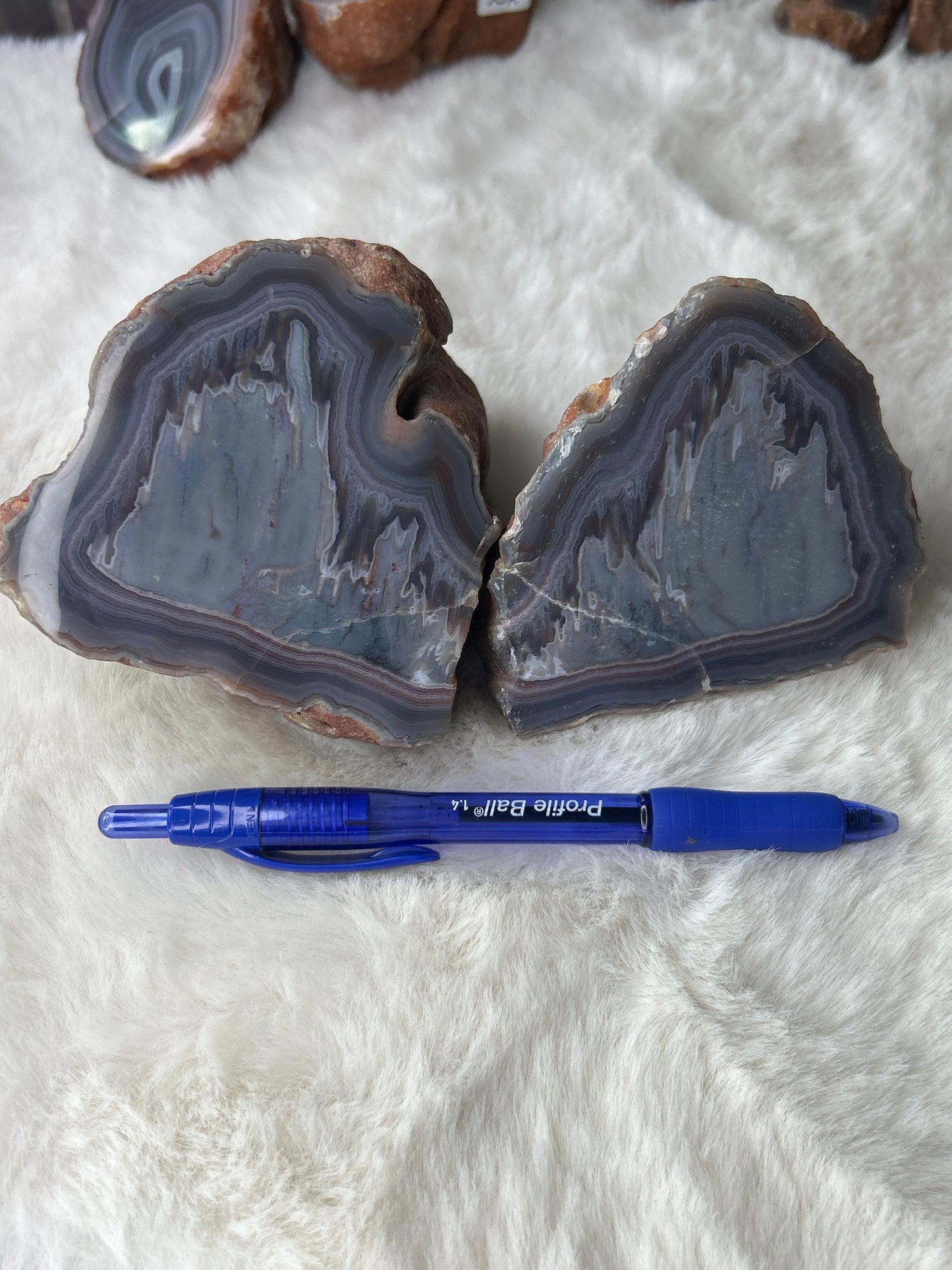 Red Sashe River Agate *Pair* - Zimbabwe