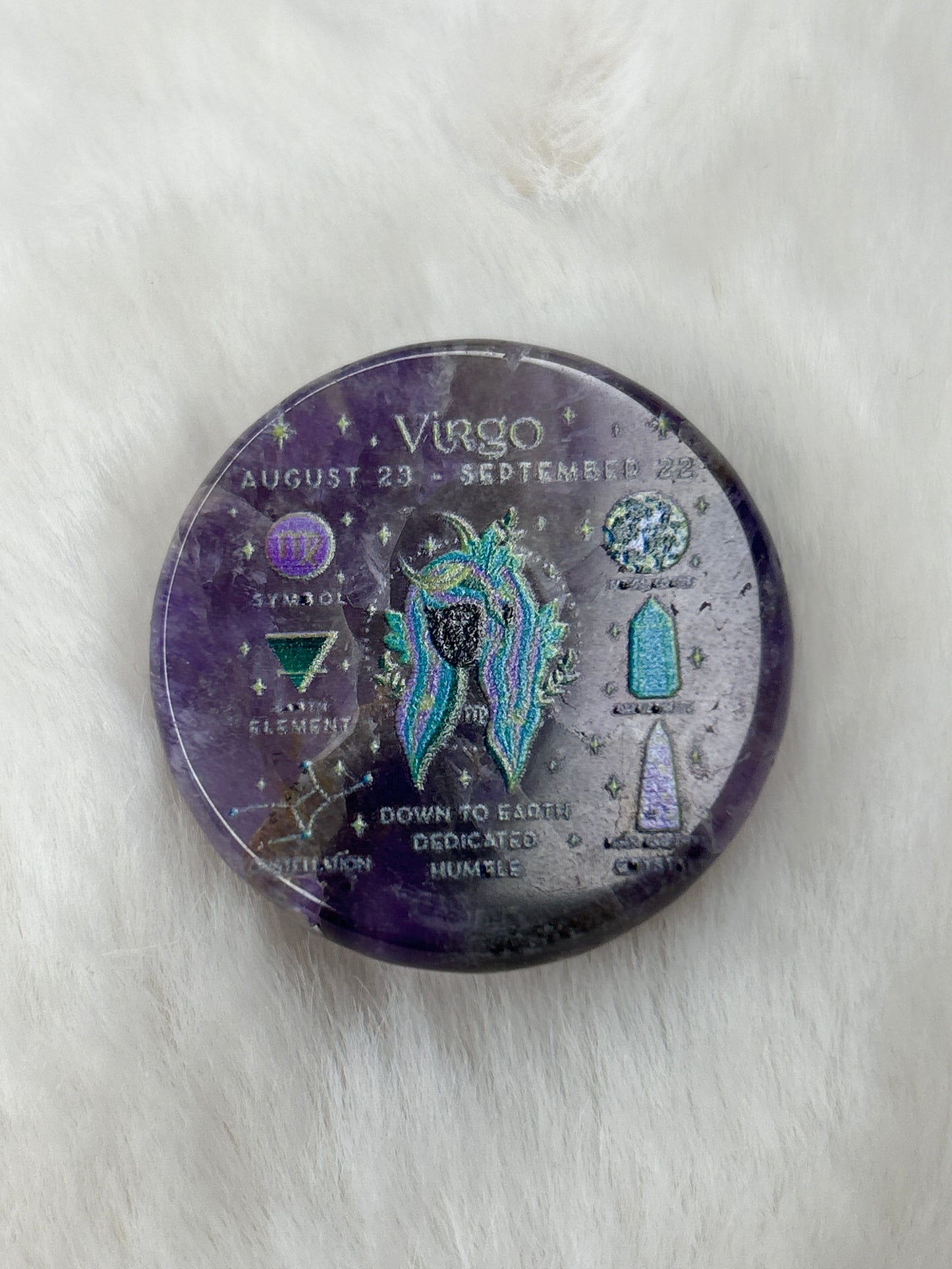 Virgo Amethyst Pop-Socket