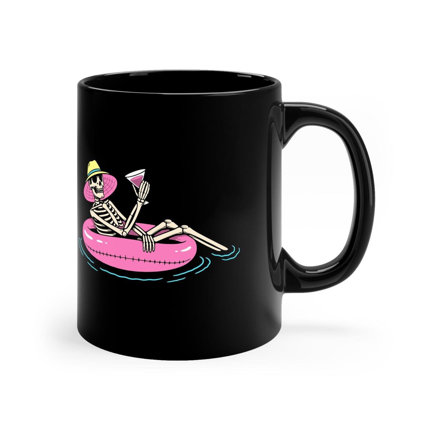 Skeleton 11oz Black Mug