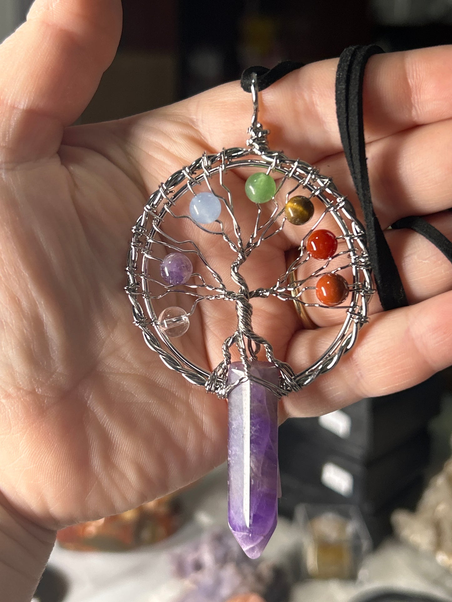 Amethyst Tree of Life Necklace