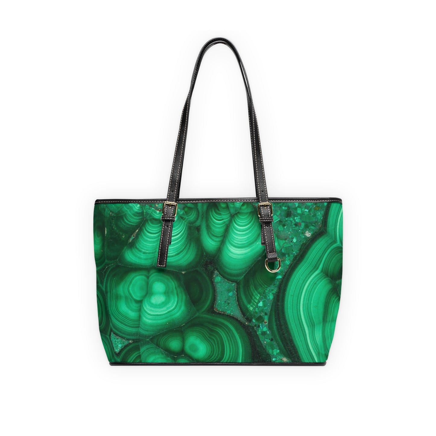 Malachite PU Leather Shoulder Bag