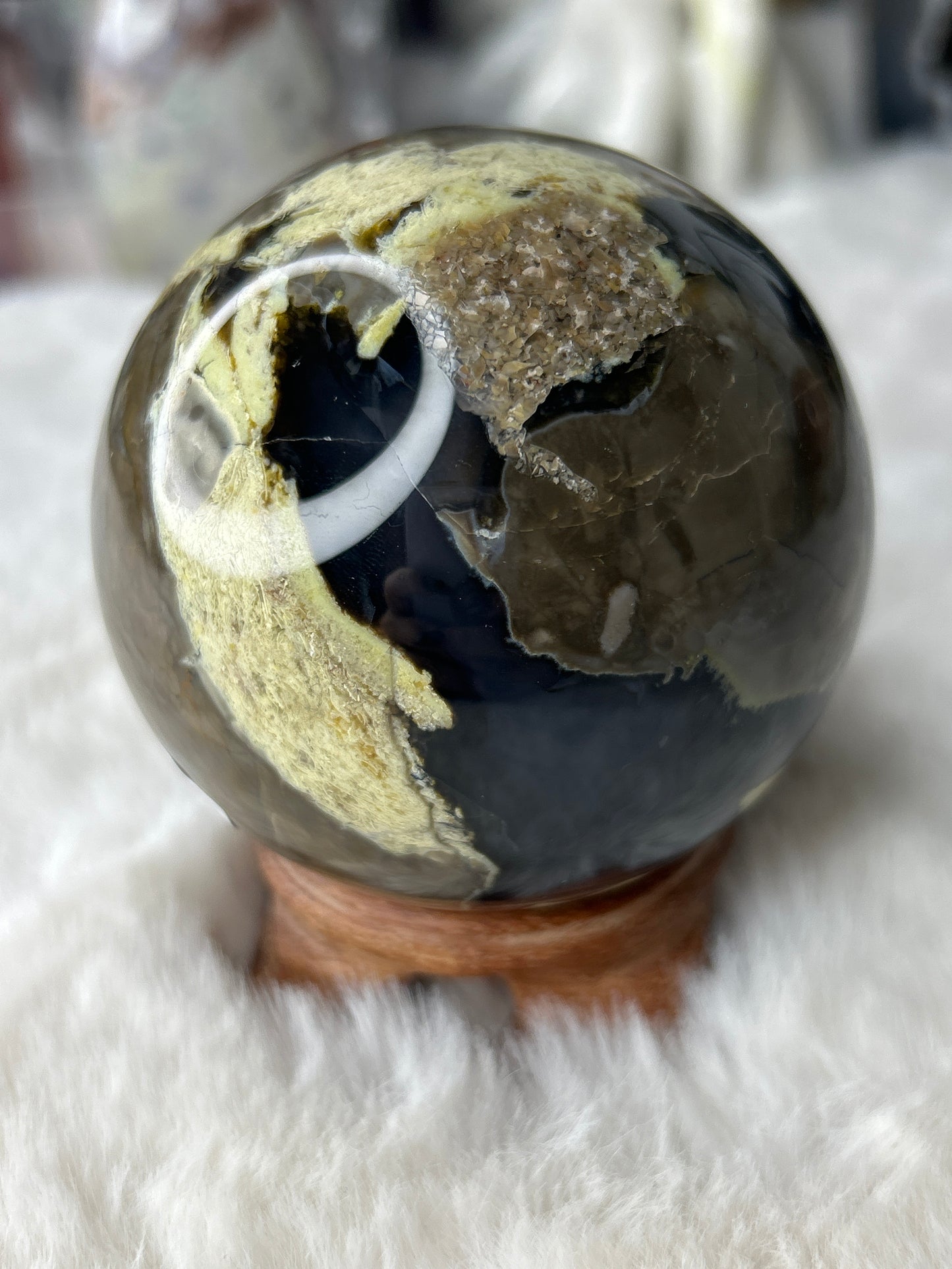 Volcano Agate Sphere