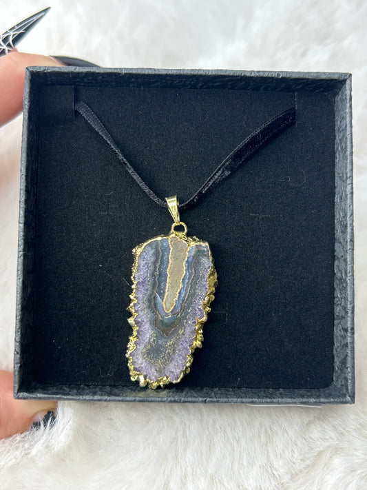 Amethyst Stalactite Necklace