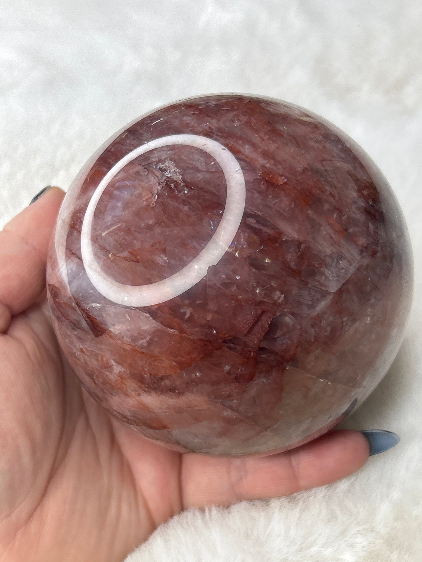 XL Fire Quartz Sphere