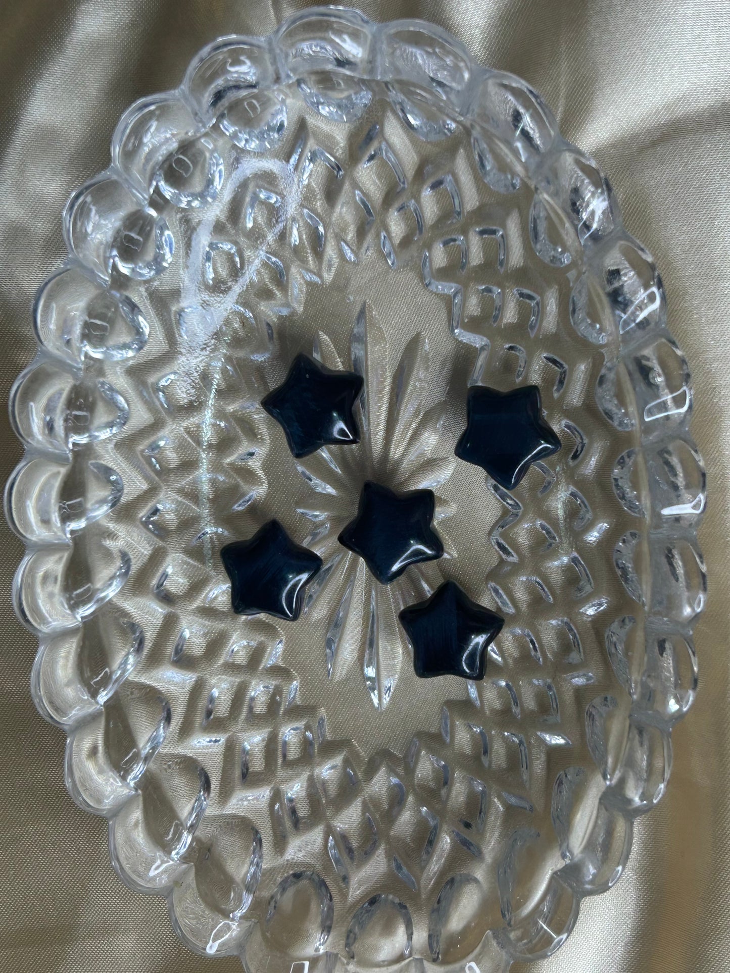 Mini Blue Tigers Eye Star