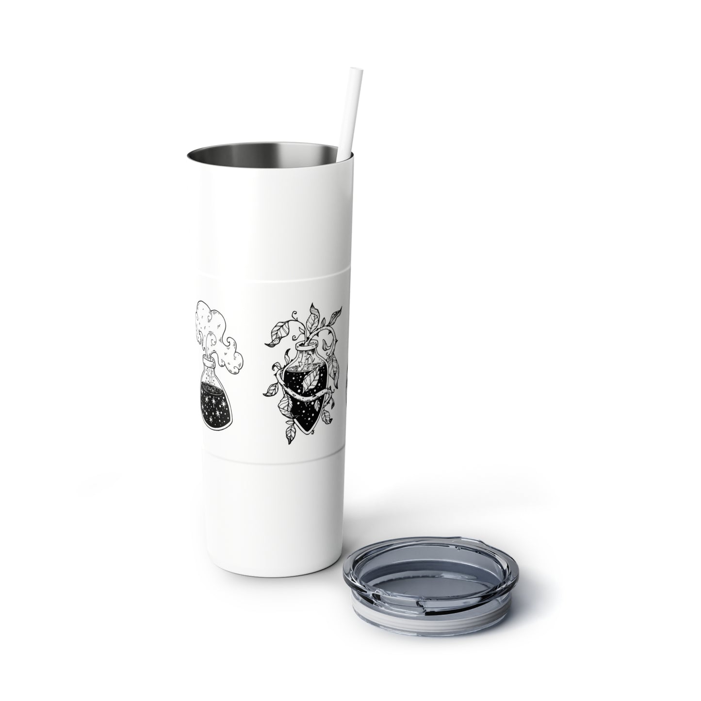 Potion Skinny Steel Tumbler with Straw, 20oz