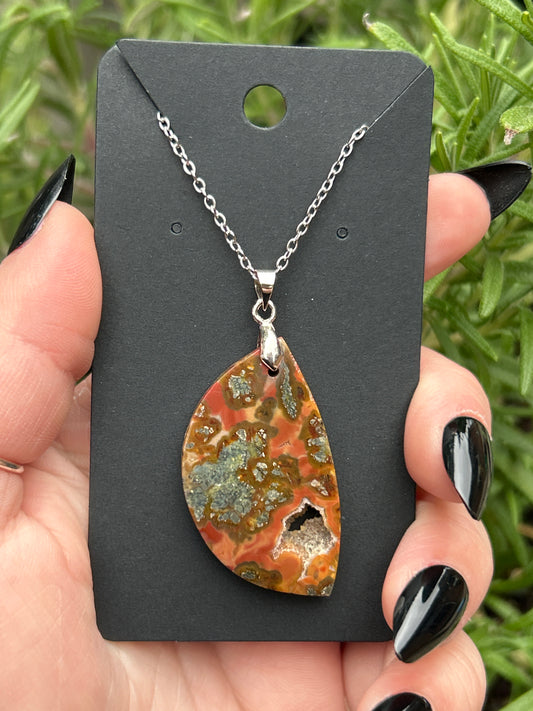 Indonesian Marcasite & Agate Necklace