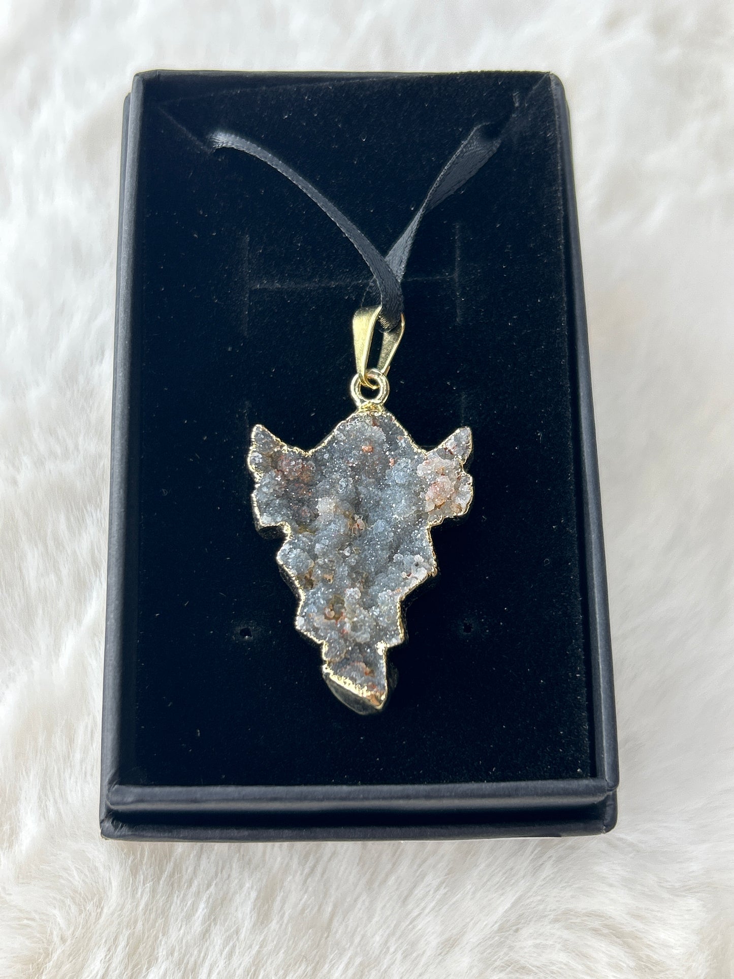 Geode Ghost Necklace