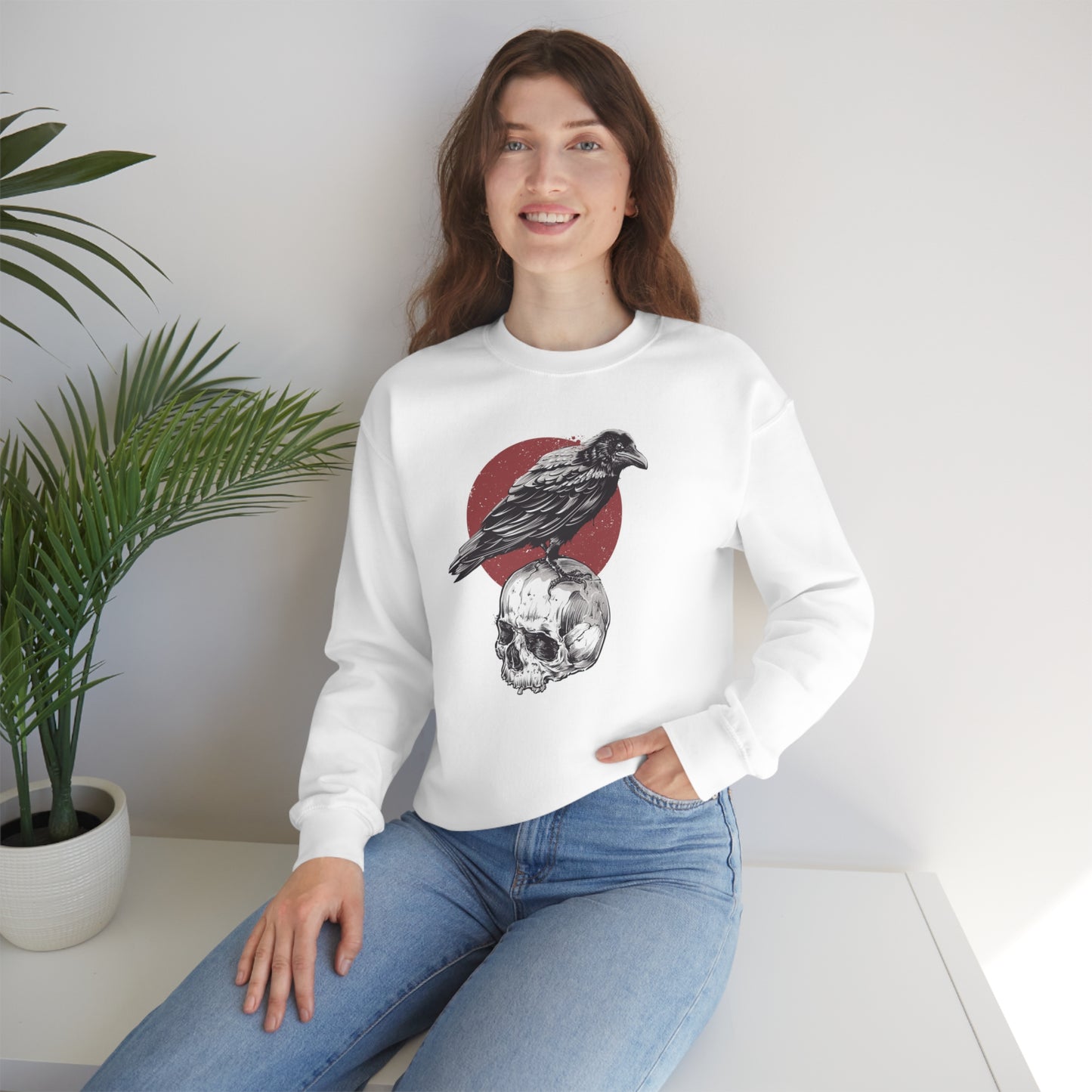 Raven & Skull Unisex Heavy Blend™ Crewneck Sweatshirt