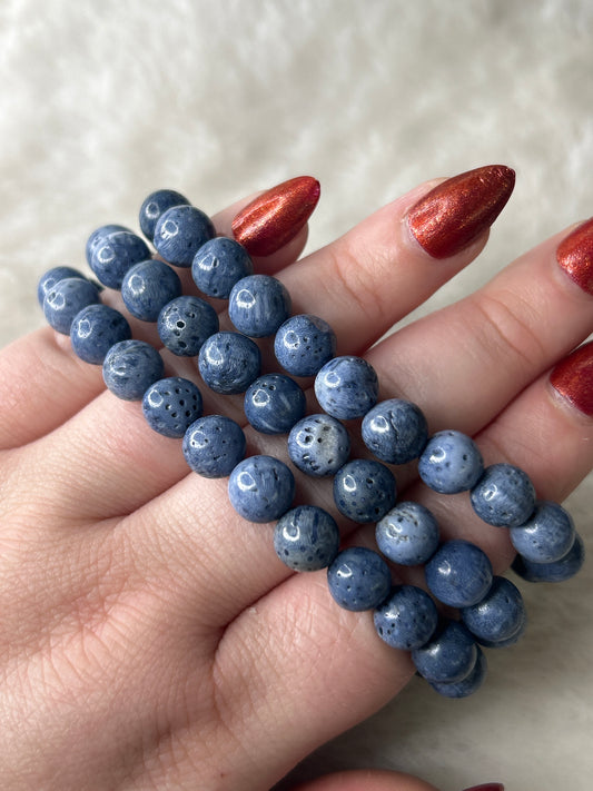 Blue Coral Bracelet