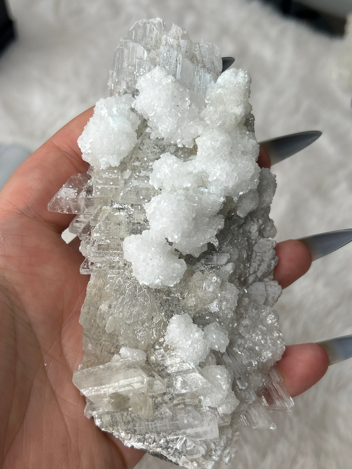 Calcite on Selenite Q