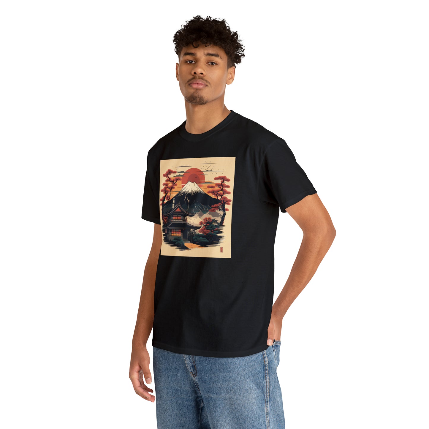 Mount Fuji Unisex Heavy Cotton Tee