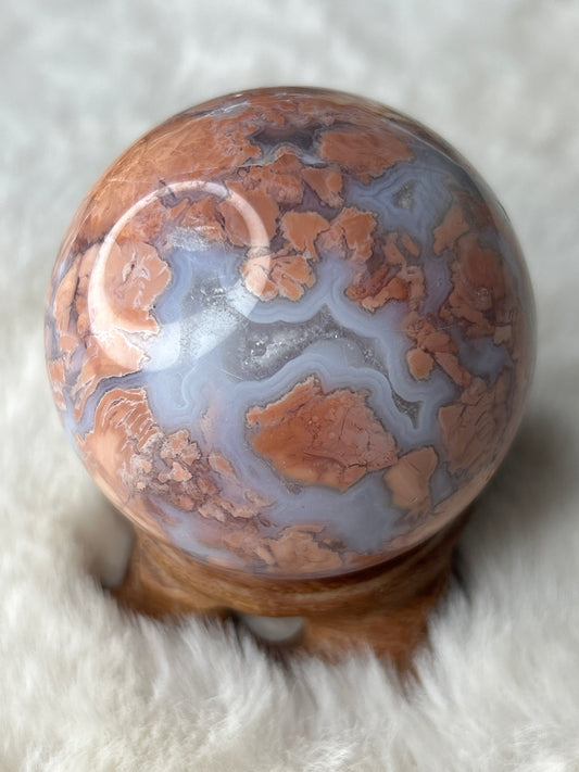 Cotton Candy Agate Sphere