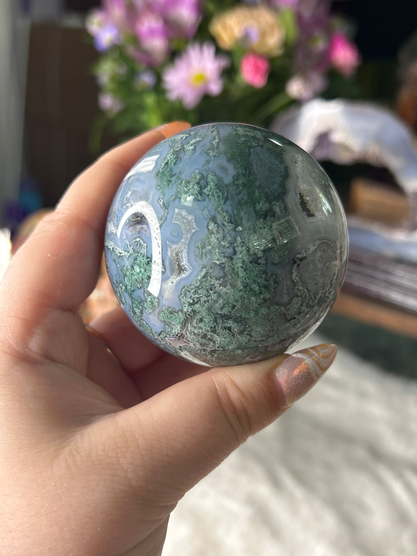 Moss Agate Sphere