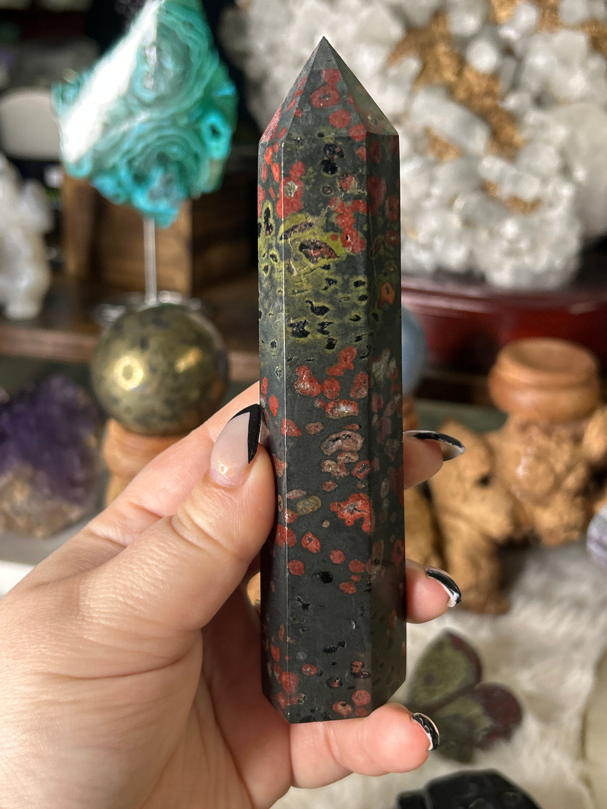 Plum Blossom Jasper Tower
