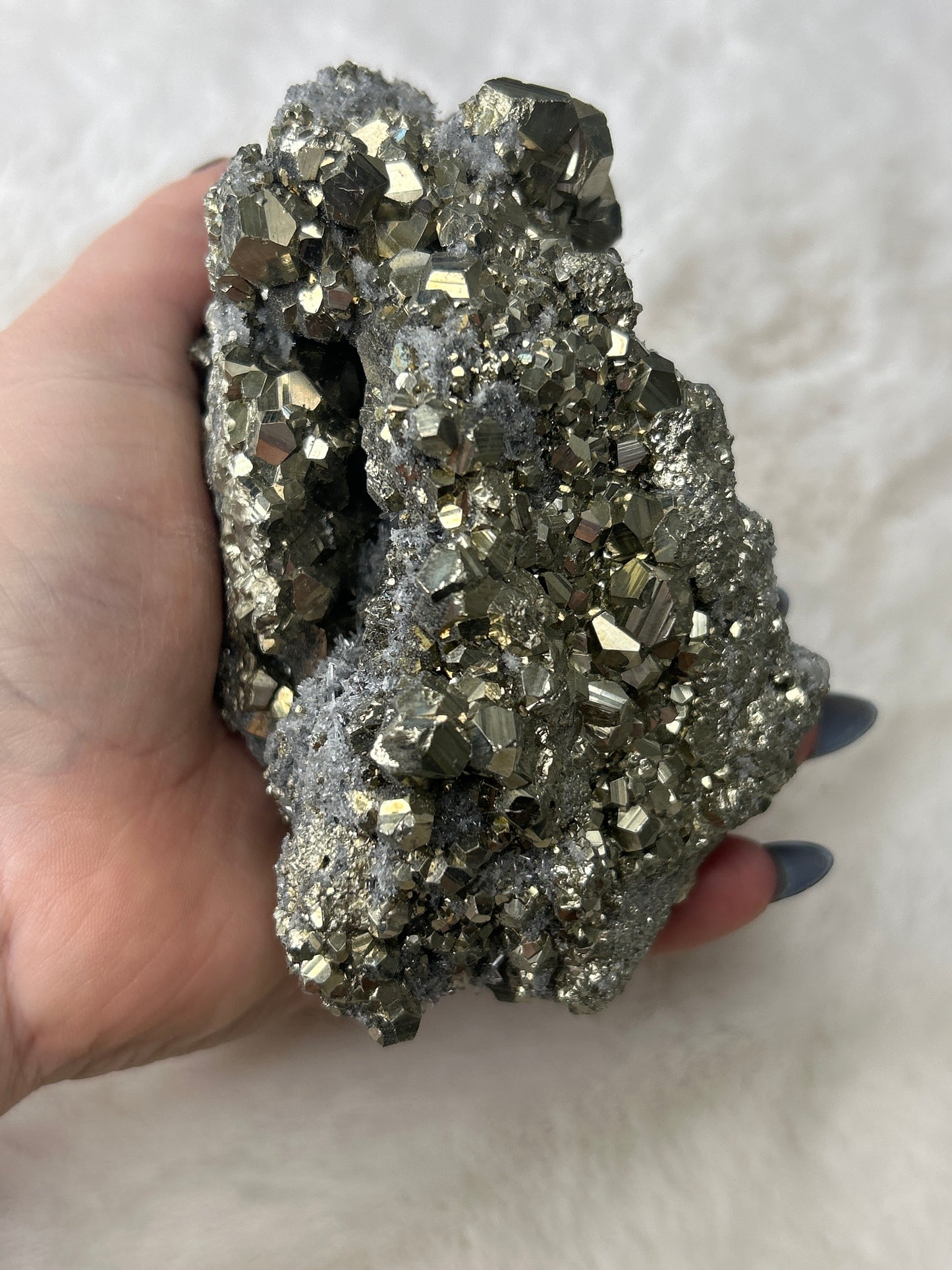 XL Pyrite & Quartz Cluster