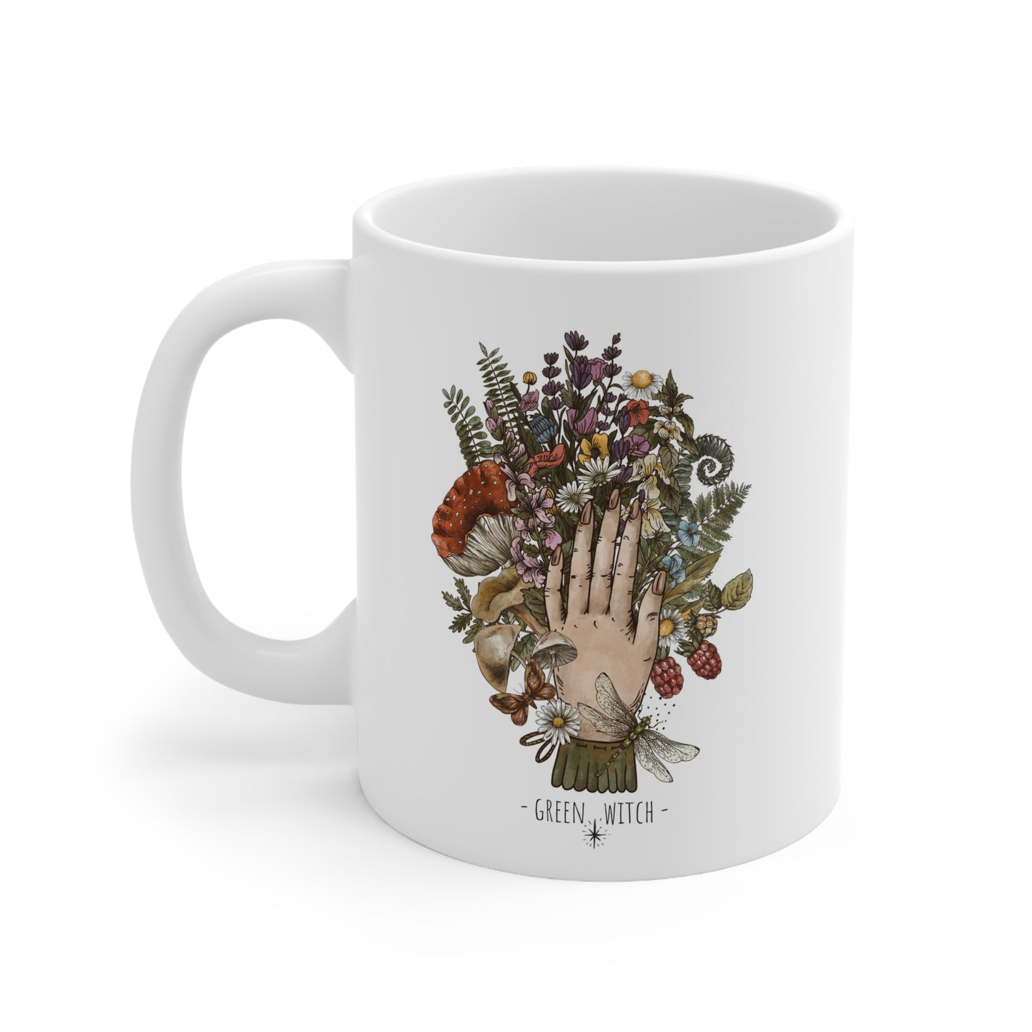 Green Witch Ceramic Mug 11oz