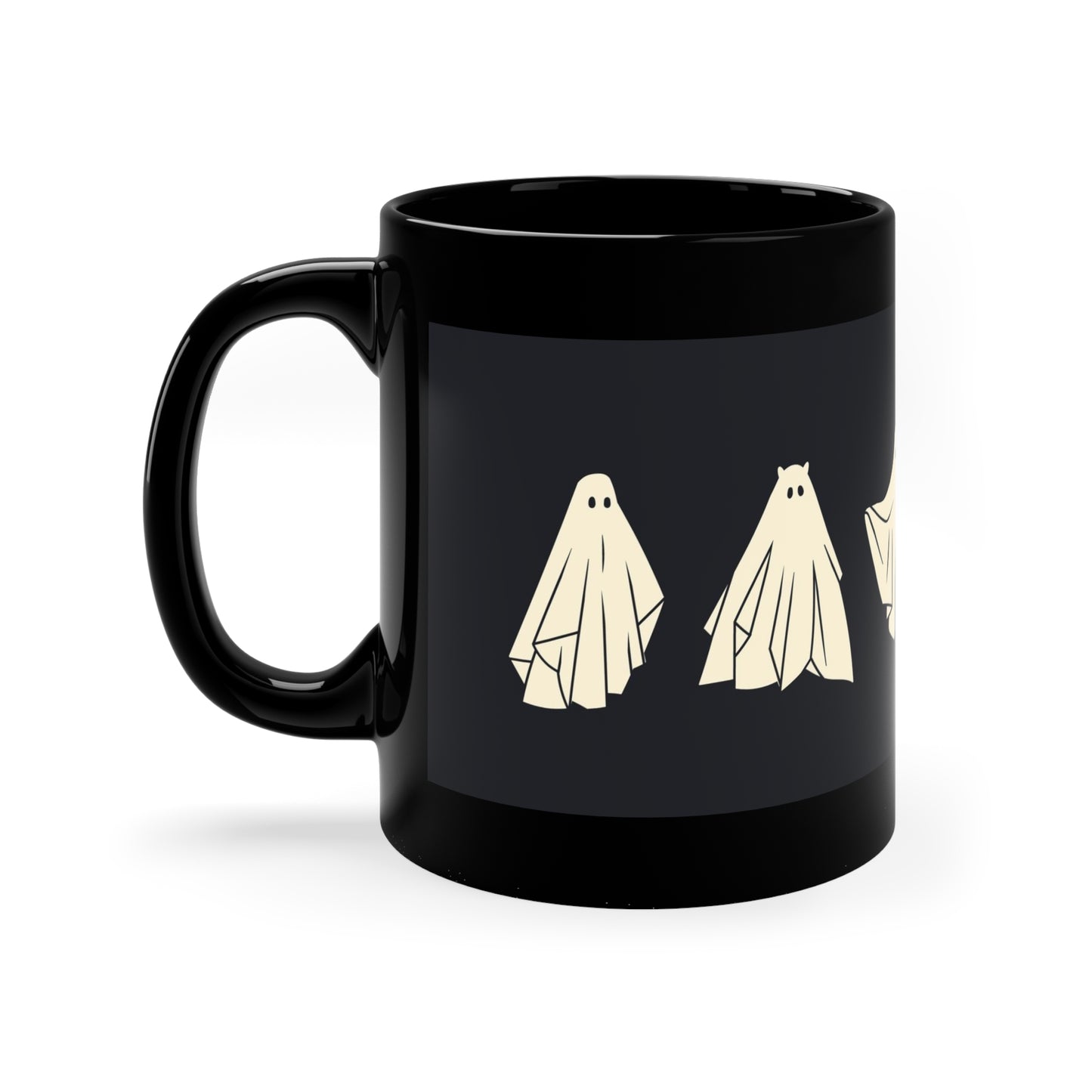 Ghostie 11oz Black Mug