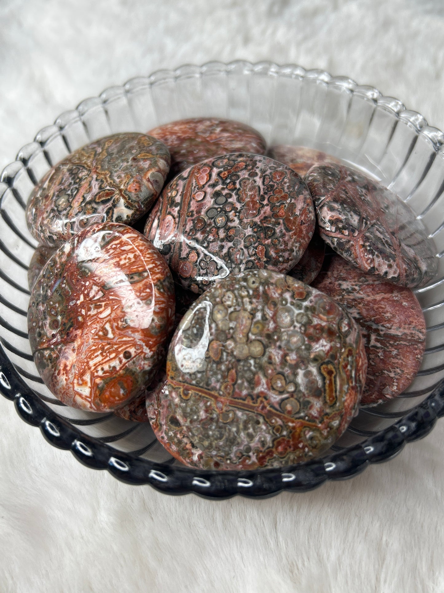 Leopard Skin Jasper Flat Stone