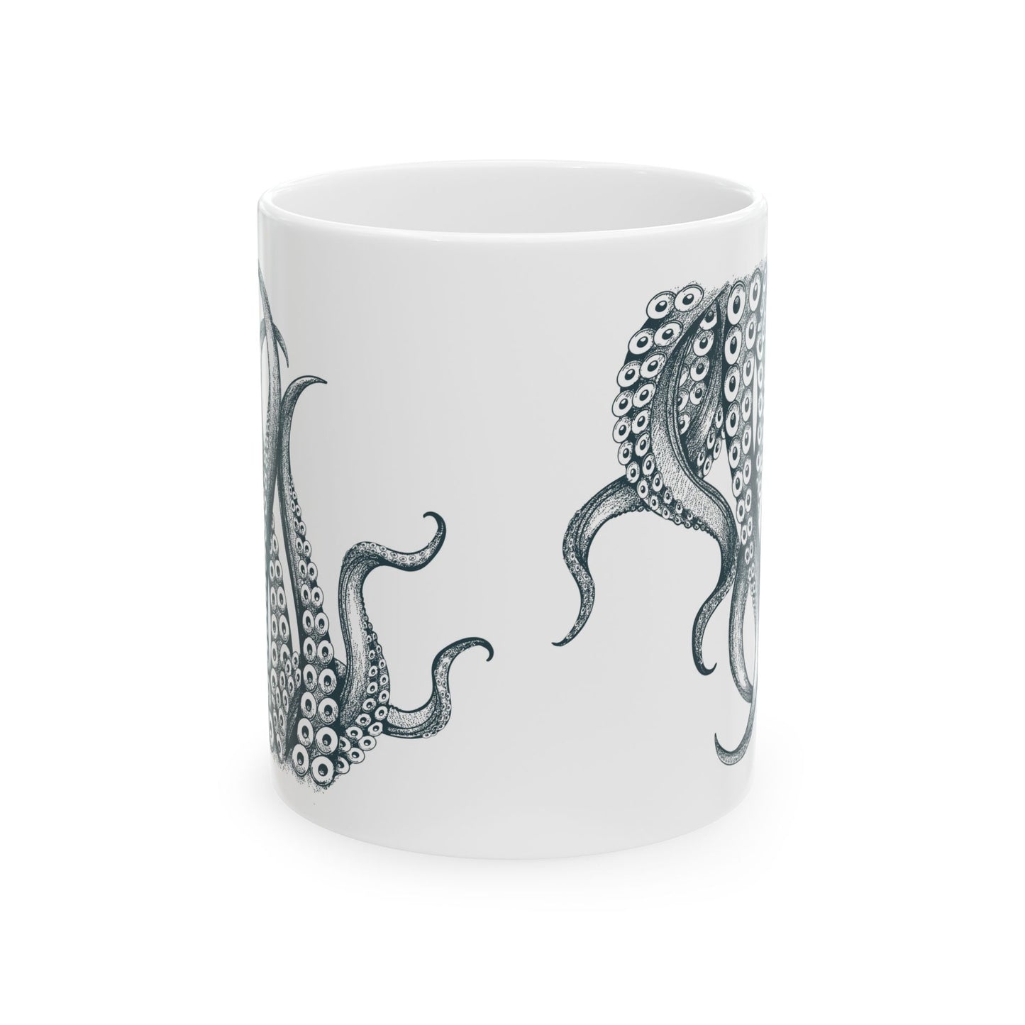 Octopus Ceramic Mug, (11oz, 15oz)