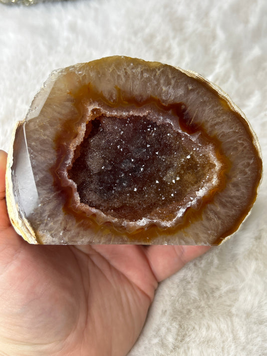 Druzy Agate Cut Base