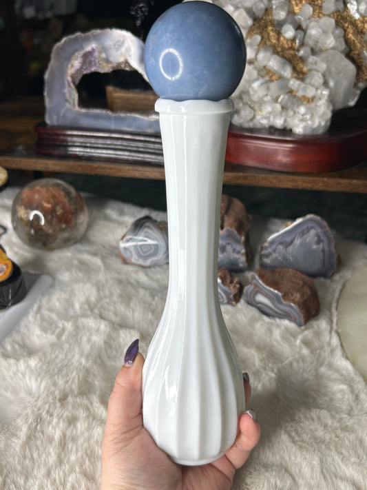 Vintage Milk Glass Vase