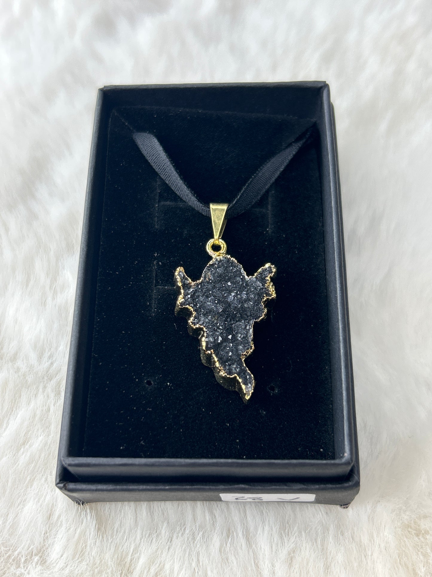 Black Amethyst Ghost Necklace