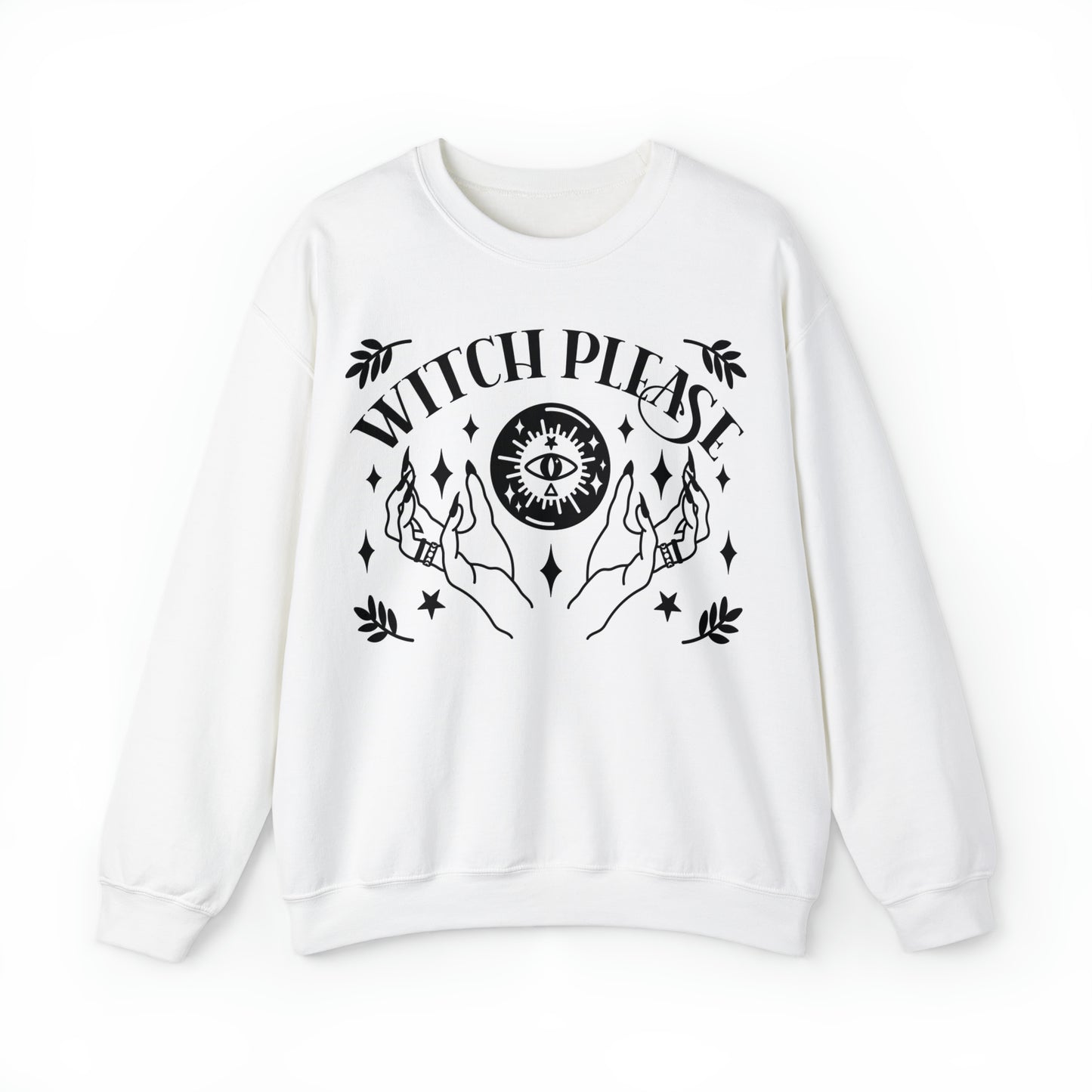 Witch Please Unisex Heavy Blend™ Crewneck Sweatshirt