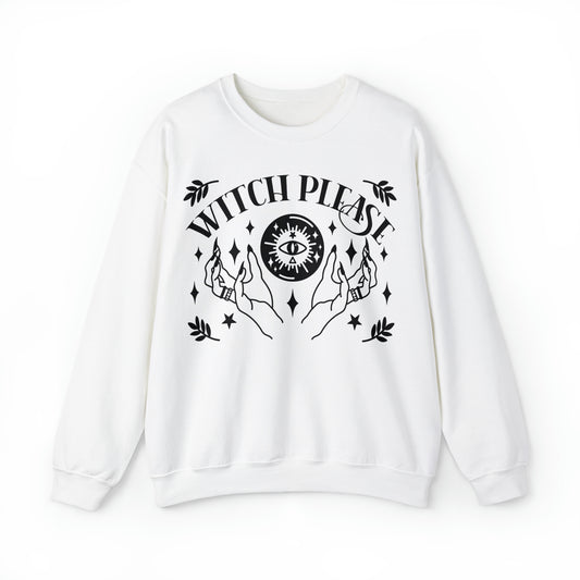 Witch Please Unisex Heavy Blend™ Crewneck Sweatshirt