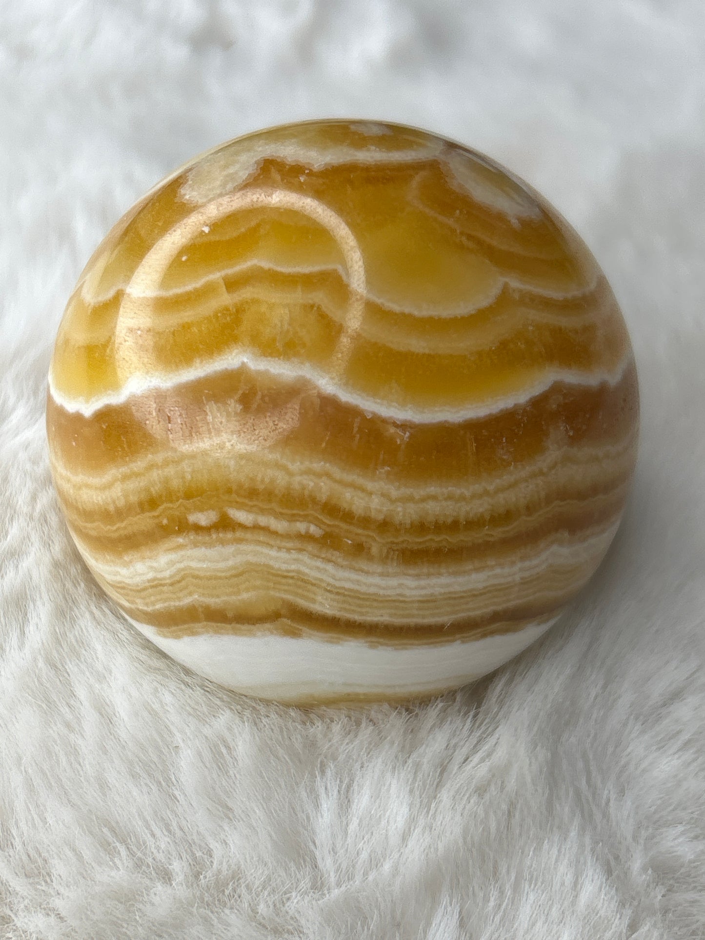 Orange Calcite Sphere