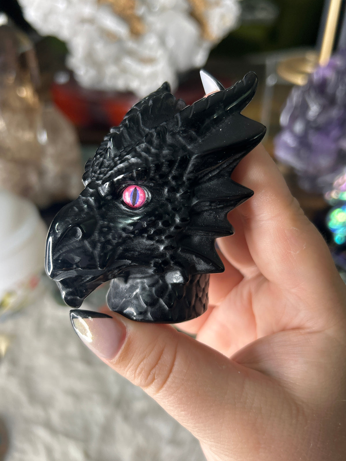 Obsidian Dragon Head