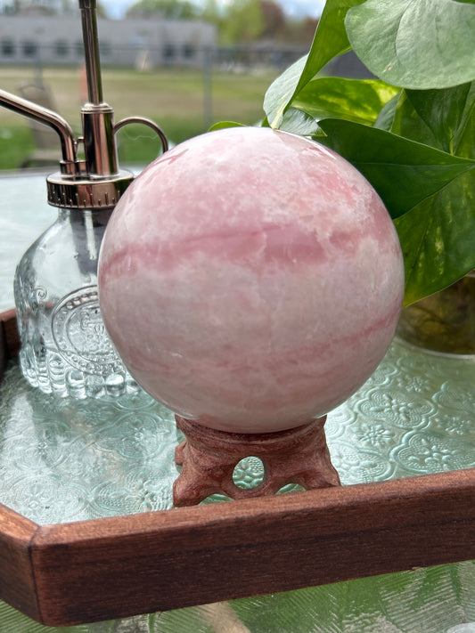 XL Pink Opal Sphere