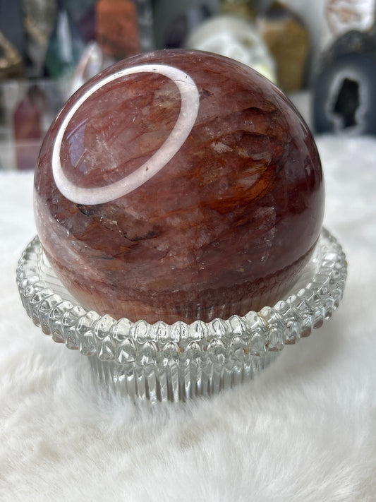 XL Fire Quartz Sphere