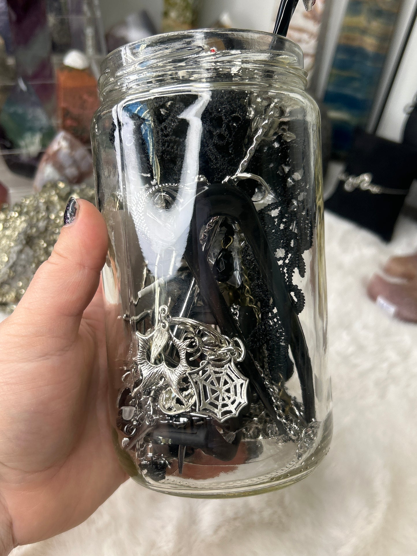 Gothic Mystery Jewelry Jar