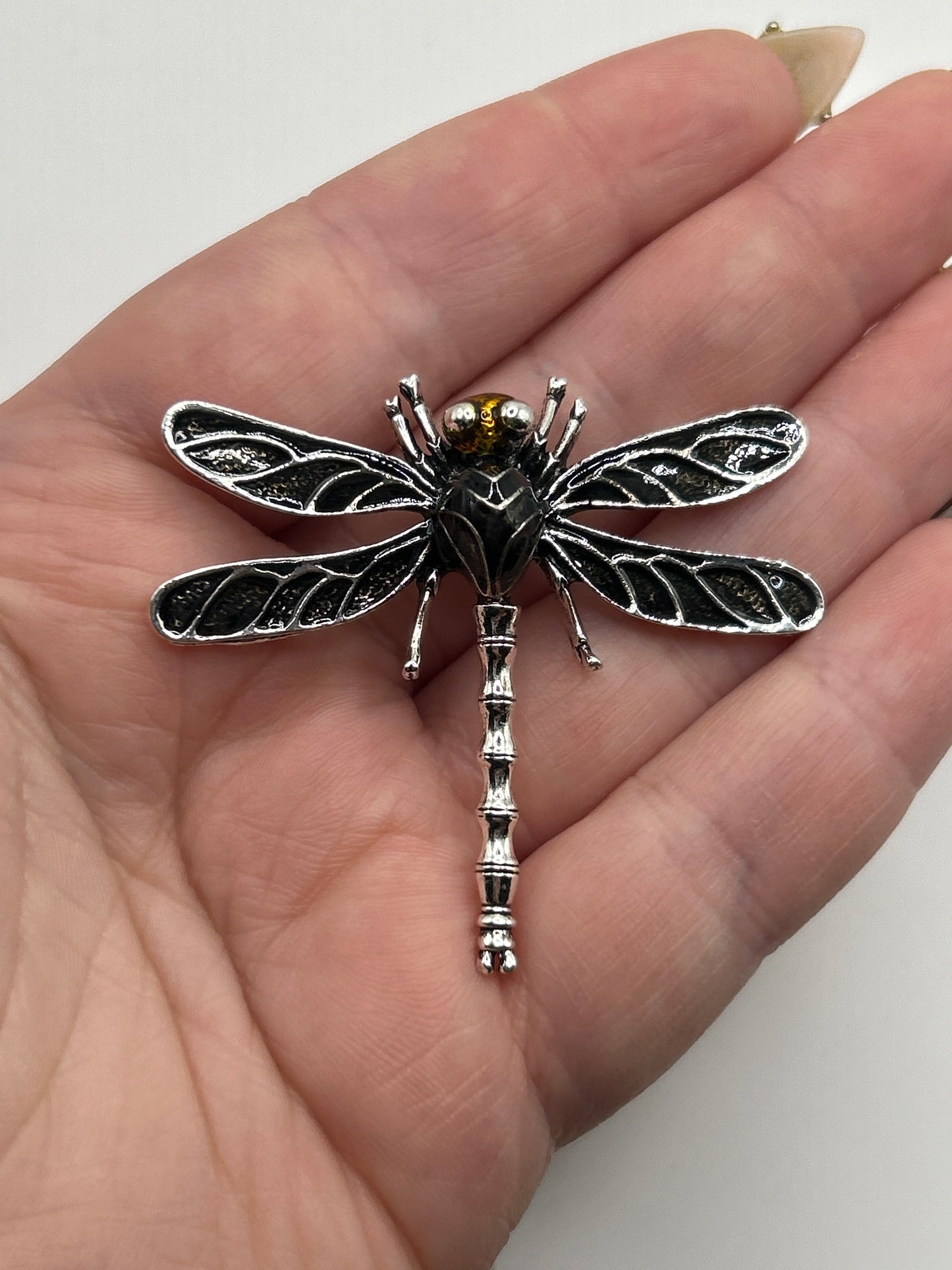 Enamel Dragonfly Brooch