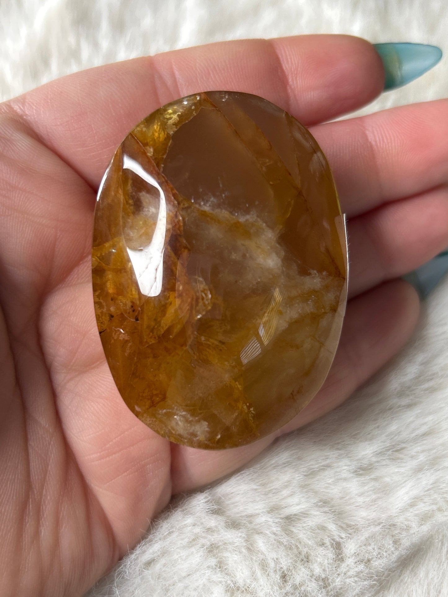 Golden Healer Palm Stone