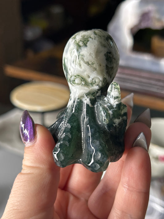 Moss Agate Octopus