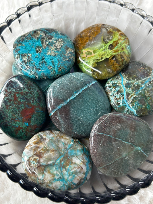Chrysocolla Flat Stone